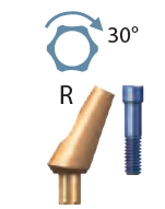 Sky titanium abutment Angular (15' & 25') R